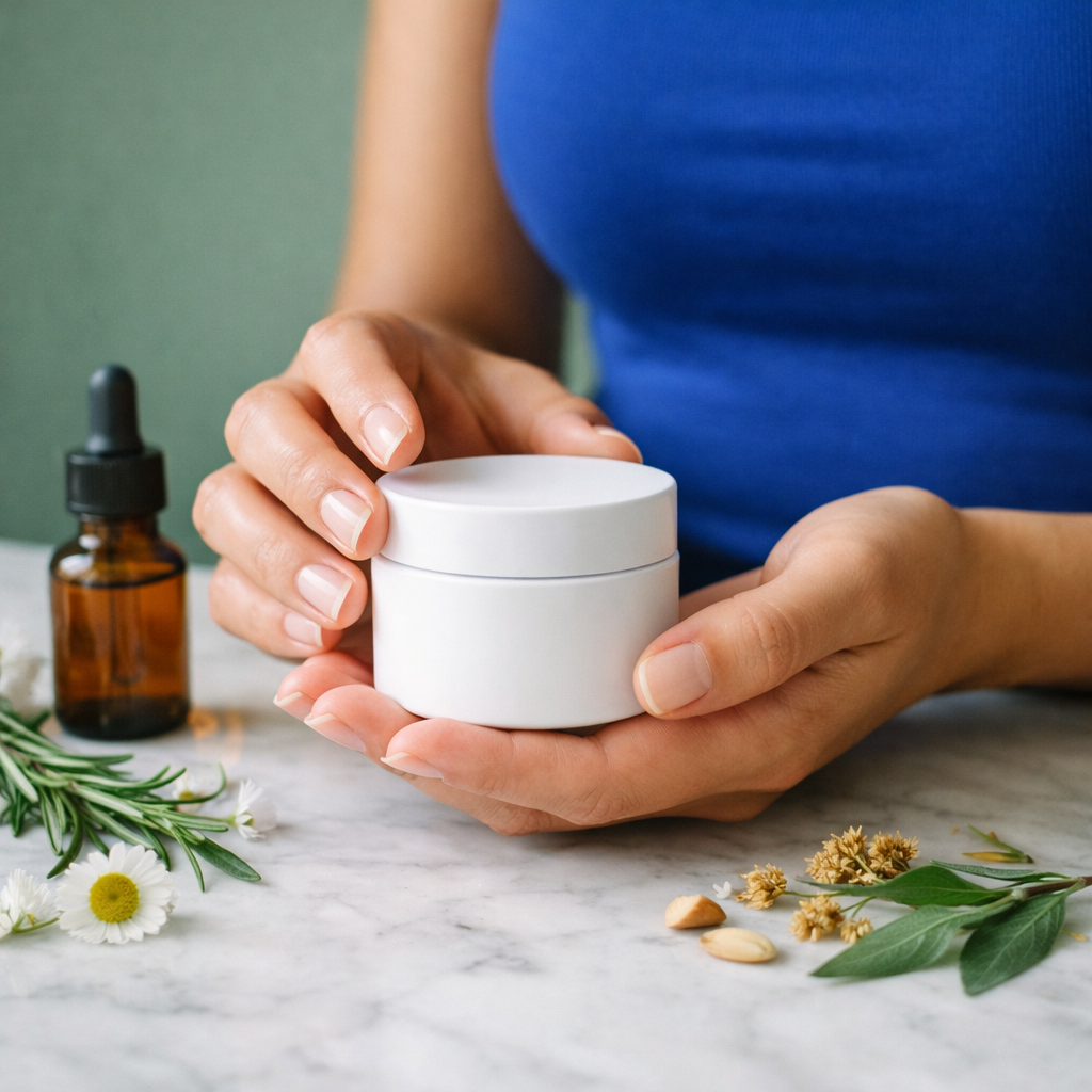 premium moisturiser jar and serum bottle for skincare trend evaluation